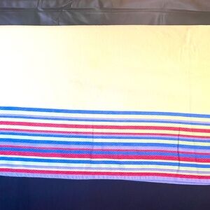 GLORIA VANDERBILT HOME VINTAGE 70’s Multicolor table cloth 73 inx58 in oblong